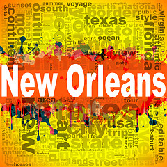 Image showing New Orleans word cloud design