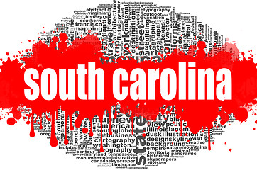 Image showing South Carolina word cloud design