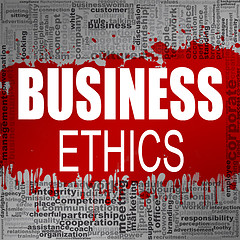 Image showing Business ethics word cloud