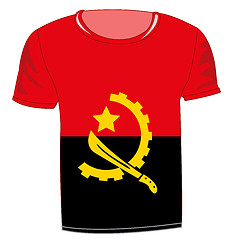 Image showing T-shirt flag Angola