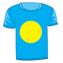 Image showing T-shirt flag Palau