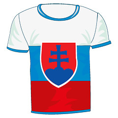 Image showing T-shirt sign slovakia