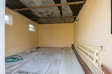 Image showing Repair in a private house, view from the entrance to the premises