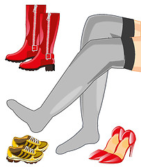 Image showing Legs and footwear