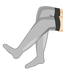 Image showing Legs in pantyhose