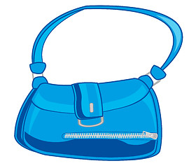 Image showing Feminine bag blue