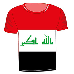 Image showing T-shirt flag Iraq