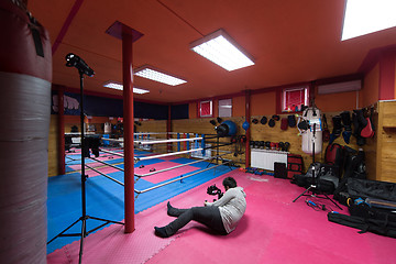 Image showing videographer at work