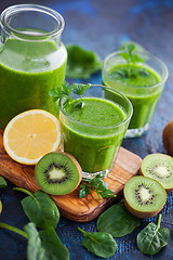 Image showing healthy green smoothie