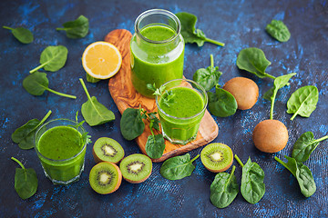 Image showing healthy green smoothie