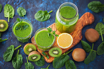 Image showing healthy green smoothie