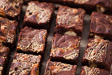 Image showing halva brownie with tahini