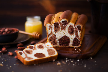 Image showing leopard cake