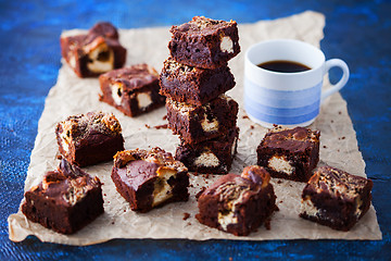 Image showing halva brownie with tahini