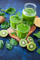 Image showing healthy green smoothie