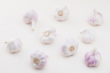 Image showing garlic bulbs on white background