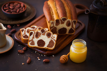 Image showing leopard cake