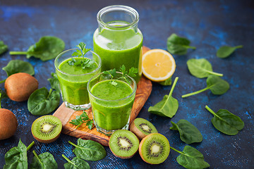 Image showing healthy green smoothie