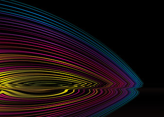 Image showing rainbow ripple reflect