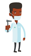 Image showing Ear nose throat doctor vector illustration.