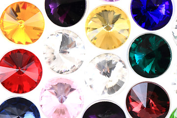 Image showing color glass diamonds