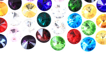 Image showing color glass diamonds