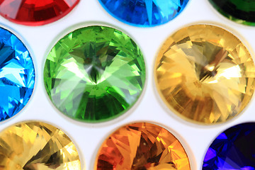 Image showing color glass diamonds