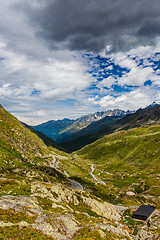 Image showing A beautiful summer day in the Swiss Alps