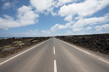 Image showing Nothing wrong with the roads on Lanzarote.