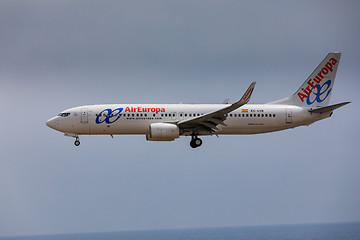 Image showing ARECIFE, SPAIN - APRIL, 16 2017: Boeing 737-800 of  with the reg