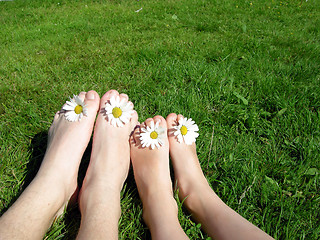 Image showing Happy summer feet