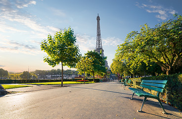 Image showing Garden Trocadero in Paris