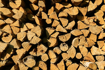 Image showing Background of firewood