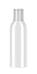 Image showing White plastic bottle for cosmetic products
