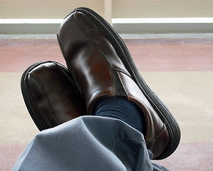 Image showing Waiting to catch a flight.