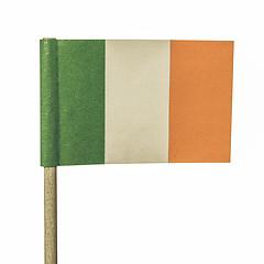 Image showing Vintage looking Irish flag