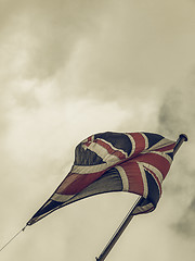 Image showing Vintage looking UK Flag