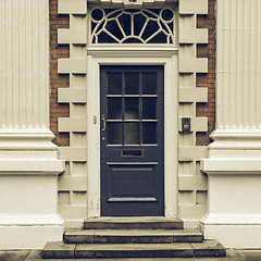 Image showing Vintage looking British door