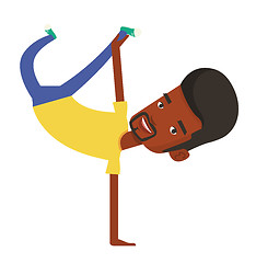 Image showing Young man breakdancing vector illustration.