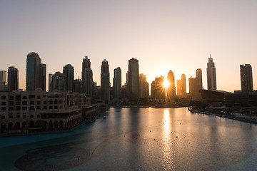 Image showing musical fountain in Dubai