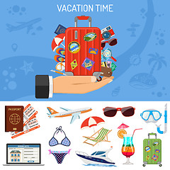 Image showing Vacation and Tourism Banner