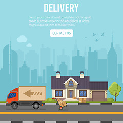 Image showing Shopping and Delivery Concept