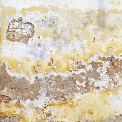 Image showing grunge cracked brick stucco wall background