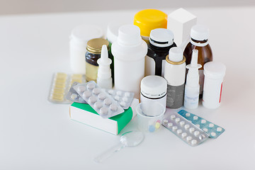 Image showing packs of different pills and medicine