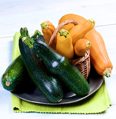 Image showing Fresh Colorful Zucchini