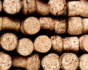 Image showing Champagne Corks Background