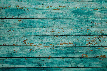 Image showing Vintage wood background with peeling paint.