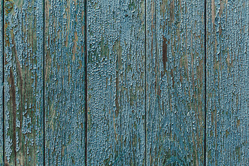 Image showing Vintage wood background with peeling paint.