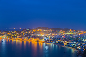 Image showing Cheung Chau island sunset , hong kong