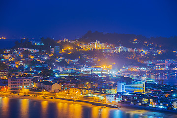 Image showing Cheung Chau island sunset , hong kong